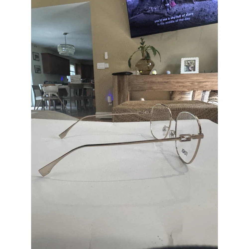 Fendi FE50021u 028 56-16 140 Gold Frame Eyeglasses Women’s Made In Italy